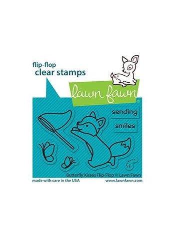 Lawn Fawn - Butterfly Kisses Flip-Flop - Clear Stamp Set 2x3