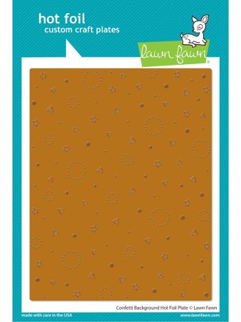 Lawn Fawn - Confetti background - Hot Foil Plates