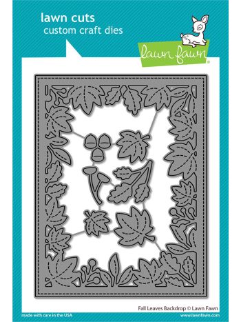 Lawn Fawn - Fall Leaves Backdrop - Stand Alone Stanzen
