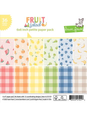Lawn Fawn - Fruit salad - Petite Paper Pack 6x6