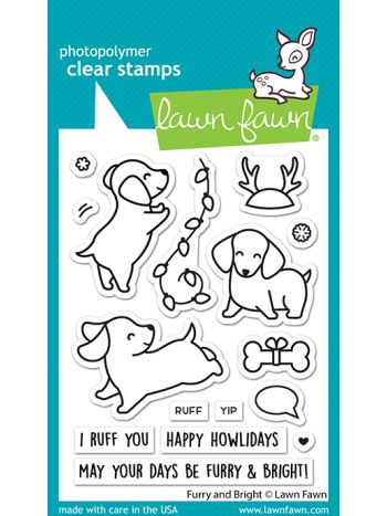 Lawn Fawn - Furry and Bright - Clear Stamp 3x4
