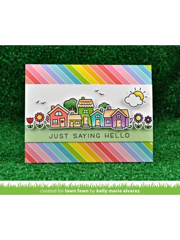 Lawn Fawn - Happy Village - Clear Stamps 4x6
