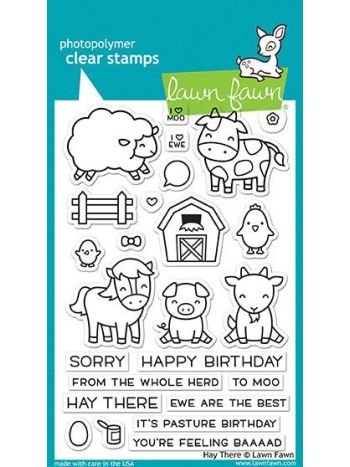 Lawn Fawn - Hay There - Clear Stamps 4x6