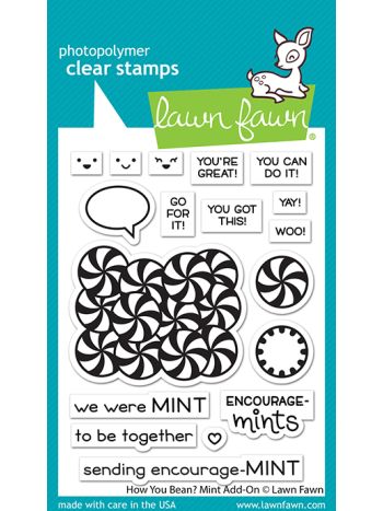 Lawn Fawn - How You Bean? Mint add-on - Clear Stamp 3x4