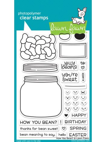 Lawn Fawn - How You Bean? - Clear Stamp 4x6