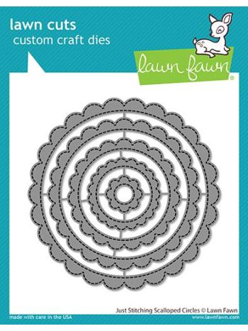 Lawn Fawn - Just Stitching Scalloped Circles - Stand Alone Stanzen