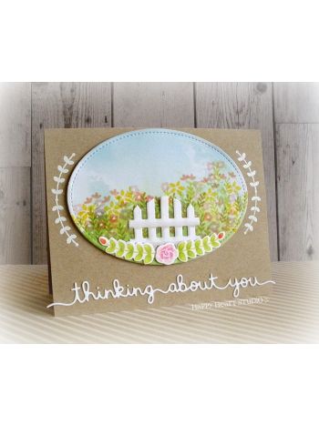 Lawn Fawn - Lawn Cuts - Thinking About You Border