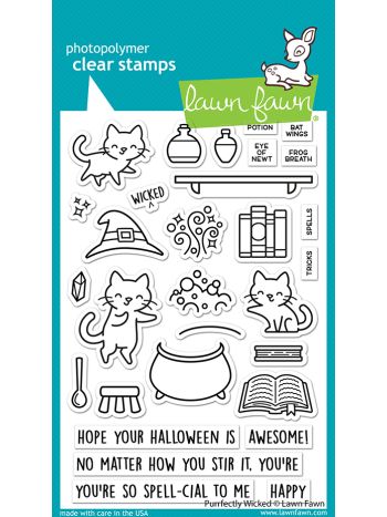Lawn Fawn - Purrfectly Wicked - Clear Stamps 4x6