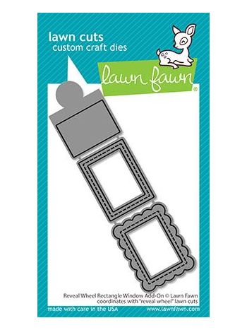 Lawn Fawn - Reveal Wheel Rectangle Window Add-On - Stand Alone Stanze