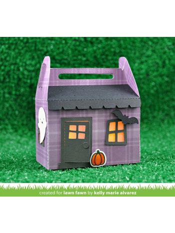 Lawn Fawn - Scalloped Treat Box Hounted House - Stanze