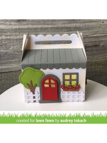 Lawn Fawn - Scalloped Treat Box Spring House Add-On - Stanze
