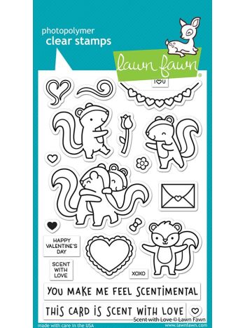 Lawn Fawn - Scent with love - Clear Stamp 4x6