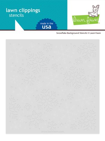 Lawn Fawn - Snowflake Background - Layer Schablonen