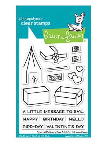 Lawn Fawn - Special Delivery Box Add-on - Clear Stamp 3x4