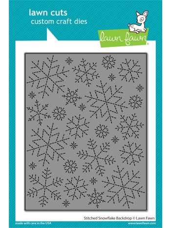 Lawn Fawn - Stitched Snowflake Backdrop - Stand Alone Stanzen