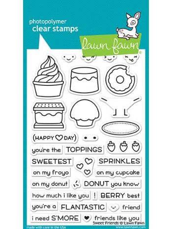 Lawn Fawn - Sweet Friends - Clear Stamps 4x6