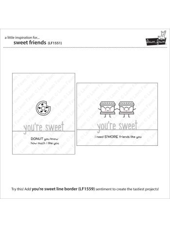 Lawn Fawn - Sweet Friends - Clear Stamps 4x6