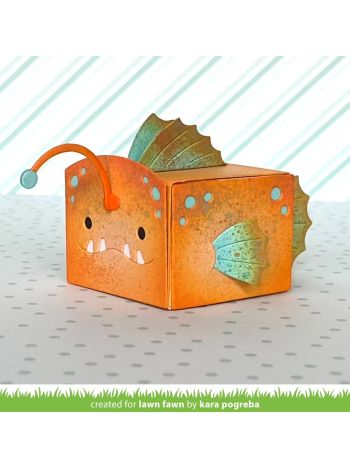 Lawn Fawn - Tiny gift box anglerfish add-on - Stand alone Stanzschablone