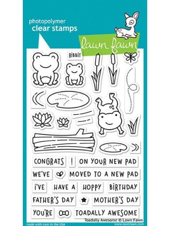 Lawn Fawn - Toadally Awesome - Clear Stamps 4x6