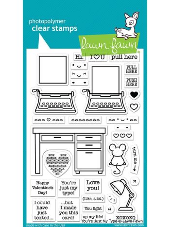 Lawn Fawn - you're just my type - Clear Stamp 4x6