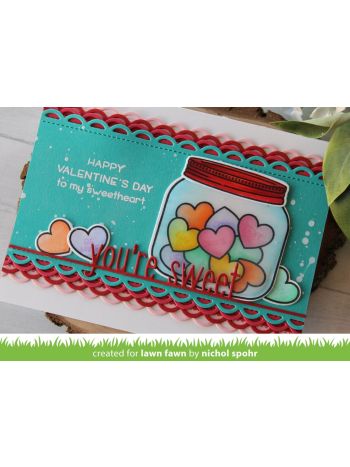 Lawn Fawn - You're Sweet Line Border- Stanze
