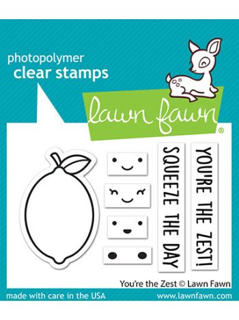 Lawn Fawn - You're the zest - Clear Stamps 2x3