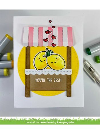 Lawn Fawn - You're the zest - Clear Stamps 2x3