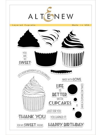 Altenew - Layered Cupcakes - Clear Stamps 6x8