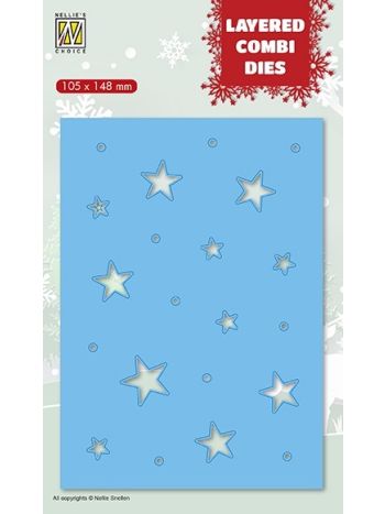  Nellies Choice - Christmas Stars Layer C - Stand alone Stanze