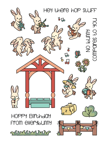 LDRS Creative - Clear Stamps -  Bunny Band Pals