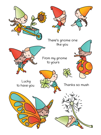 LDRS Creative - Clear Stamps - Carefree Gnomes