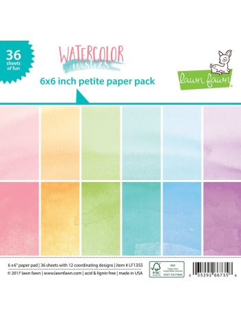 Lawn Fawn - Watercolor Wishes - Petite Paper Pack