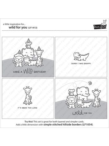 Lawn Fawn - Wild For You - Clear Stamp 4x6