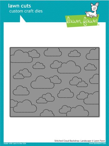Lawn Fawn - Stitched Cloud Backdrop- Landscape - Stanze