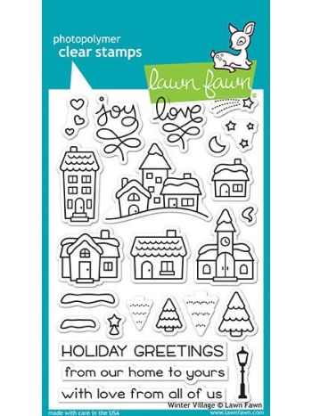 Lawn Fawn - Winter Village - Clear Stamps 4x6