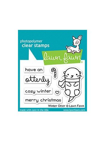 Lawn Fawn - Winter Otter - Clear Stamps 2x3