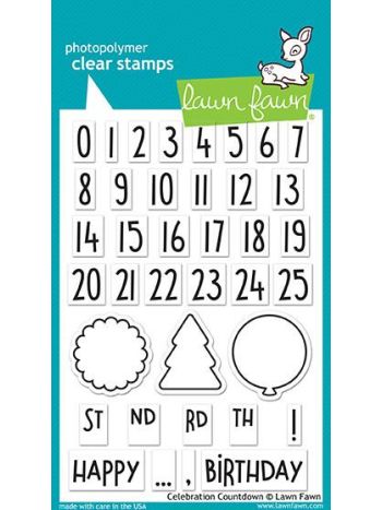 Lawn Fawn - Celebration Countdown - Clear Stamps 4x6
