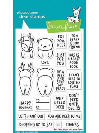 Lawn Fawn - For You, Deer - Clear Stamps 4x6