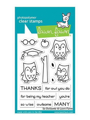 Lawn Fawn - So Owlsome - Clear Stamps 3x4