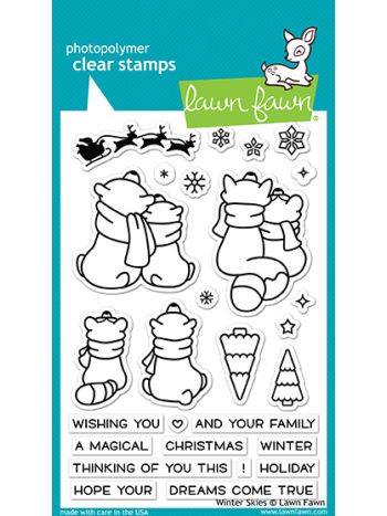 Lawn Fawn - Winter Skies - Clear Stamps 4x6