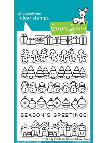 Lawn Fawn - Simply Celebrate Winter - Clear Stamps 4x6