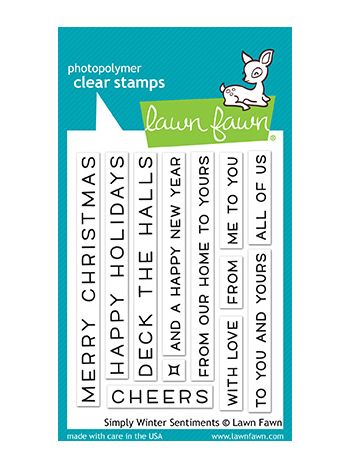 Lawn Fawn - Simply Winter Sentiments - Clear Stamps 3x4