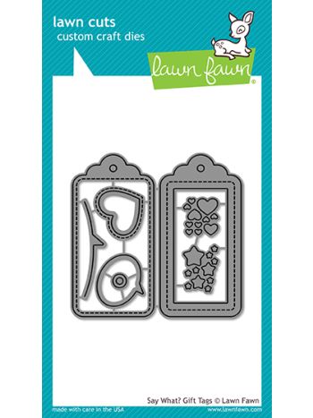 Lawn Fawn - Say What? Gift Tags - Stanze