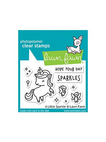 Lawn Fawn - A Little Sparkle - Clear Stamp 2x3