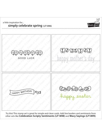 Lawn Fawn - Simply Celebrate Spring - Clear Stamp 4x6