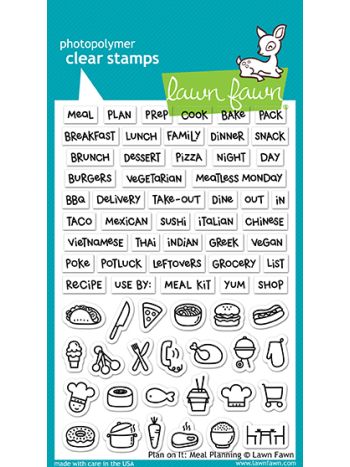 Lawn Fawn - Plan On It: Meal Planning - Clear Stamp 4x6