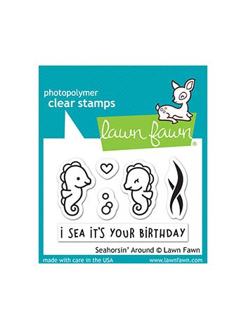 Lawn Fawn - Seahorsin' Around - Clear Stamp 2x3