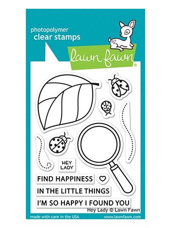 Lawn Fawn - hey lady - Clear Stamp 3x4