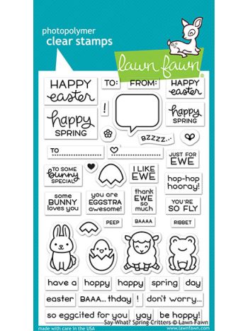 Lawn Fawn - say what? spring critters - Clear Stamp 4x6