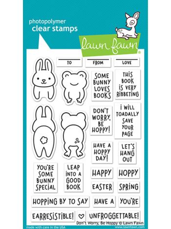 Lawn Fawn - don't worry, be hoppy - Clear Stamp 4x6